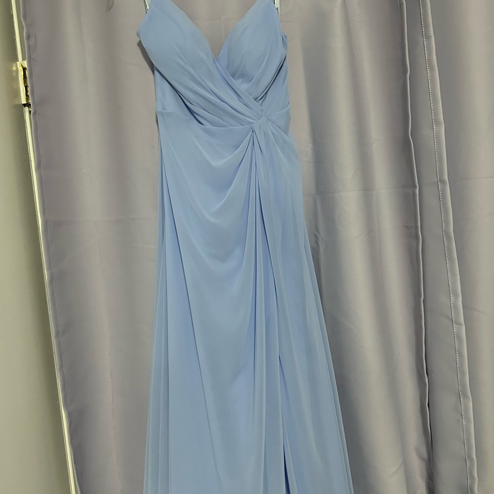 Mori Lee Light Blue Maxi Dress